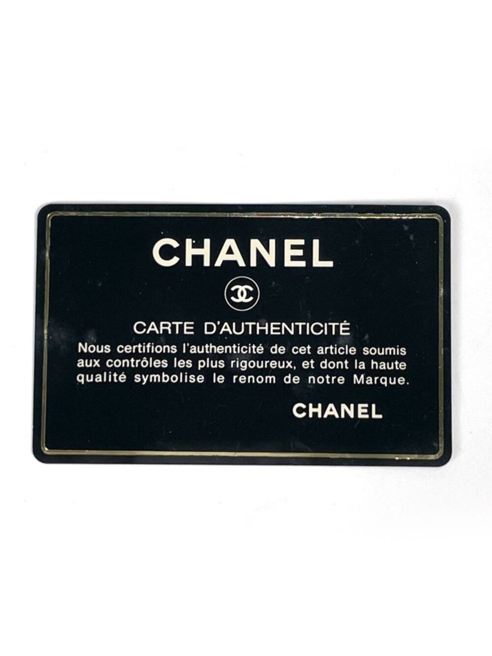 Chanel Shoulder Bag CC Logo Fringe Leather Navy - Picture 10 of 10